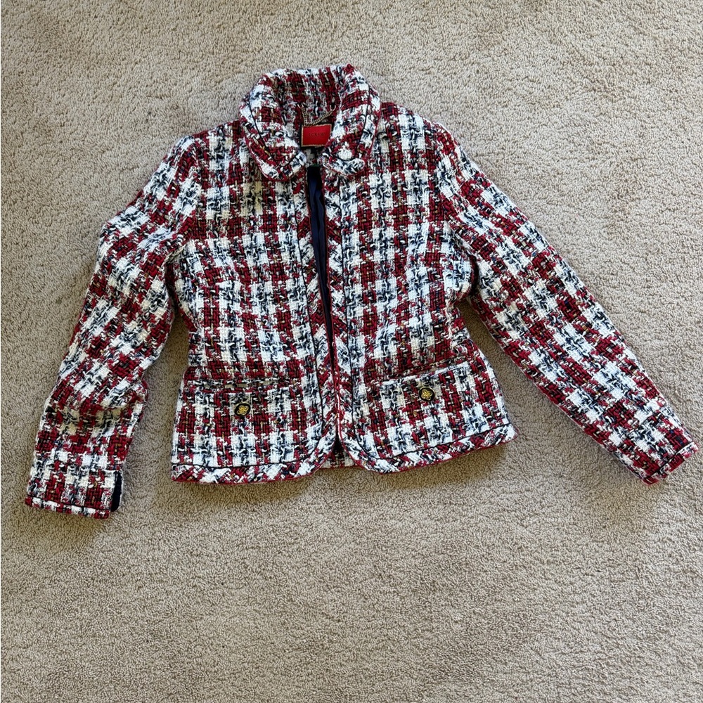 Women's J Crew Plaid tweed Jacket
